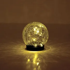 Expo Börse Solarleuchte Glas/Kunststoff D 12 cm 3er Set warmweiß