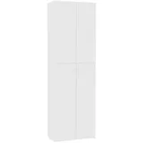 vidaXL TV-Schrank Weiß 60x32x190 cm Holzwerkstoff
