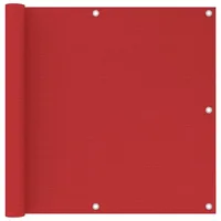 vidaXL Balkon-Sichtschutz 90 x 500 cm Rot Polyethylen