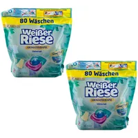 Weißer Riese Waschmittel Caps Universal 2 x 80 Trio Caps Aromatherapie Lotus
