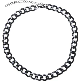 URBAN CLASSICS Big Chain Necklace Schwarz / Edelstahl