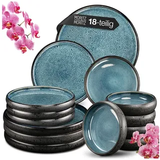 Moritz & Moritz Moritz & Tafelservice 18-tlg Blau Reaktiv