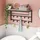 HOOBRO Wandgarderobe mit Ablage 80 x 30 x 42 cm Greige-Schwarz