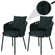 MCW MCW-P89 Gartenstuhl 2er-Set 180 g/m2 59 x 59 x 108 cm grün