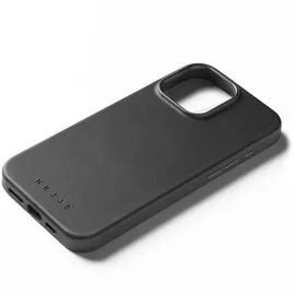 Mujjo iPhone 16 Pro Max Leder Case mit MagSafe schwarz