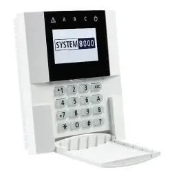 Indexa 36869 System 8000 Bedienteil verdrahtet (Keypad) mit LCD-Display + RFID-kartenleser 8001E