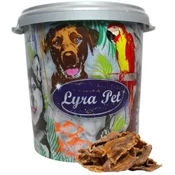 5 kg Lyra Pet® Dörrfleisch Chips 4 - 10 cm in 30 L Tonne