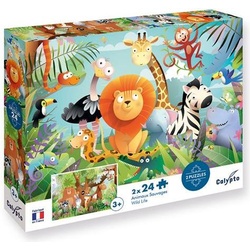 Calypto Tiere 2x24 Teile Puzzle (24 Teile)