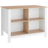 Stella Trading Kücheninsel Sugar 124 cm weiß