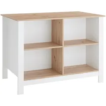 Stella Trading Kücheninsel Sugar 124 cm weiß