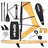 VirtuFit Surfer 305 SUP-Board ORANGE mit Windsurf-Set - Orange