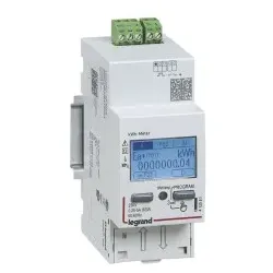 Legrand 412082 Energiezähler EMDX3, MID, 63 A, 1-phasig, Direktanschluss, Impulsausgang, 2TE 1