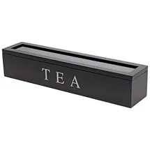 Excellent Houseware Teebox 6 Fächer 1-tlg. Schwarz