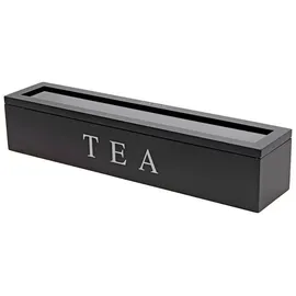 Excellent Houseware Teebox 6 Fächer 1-tlg. Schwarz
