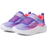 Skechers Girl's Microspec Advance Sneaker, Lavender/Neon Pink, 12 Little Kid - 28.5 EU