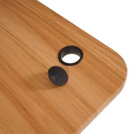 MCW Eckschreibtisch D40 Eiche Nachbildung / Schwarz