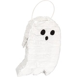 Unique 23680 Mini Spooky Ghost Pinata Favor Dekoration - Happy Haunting Halloween Party - 1 Stück (1 Stück) weiß