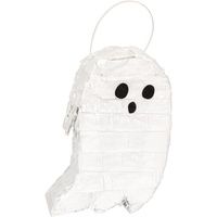 Unique 23680 Mini Spooky Ghost Pinata Favor Dekoration - Happy Haunting Halloween Party - 1 Stück (1 Stück) weiß