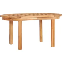 vidaXL Couchtisch Braun Teak 90 x 50 x 45 cm