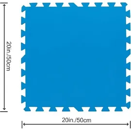 BESTWAY Flowclear Pool-Bodenschutzfliesen XL-Pack blau 50 x 50 cm