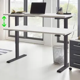 MID.YOU Schreibtisch Office Edition Anthrazit / Weiß