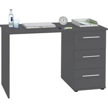 vogl möbelfabrik Schreibtisch »Tobi, optional mit Tastaturauszug,«, mit 3 Schubkästen, Breite 115 cm, Made in Germany, grau