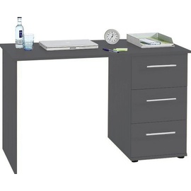 vogl möbelfabrik Schreibtisch »Tobi, optional mit Tastaturauszug,«, mit 3 Schubkästen, Breite 115 cm, Made in Germany, grau