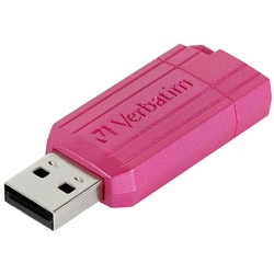 Verbatim Verbatim USB DRIVE 2.0 PINSTRIPE USB-Stick 128 GB Pink 49460 USB 2.0 USB-Stick