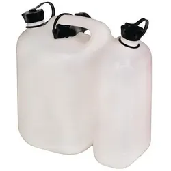HÜnersdorff Kraftstoffdoppelkanister PROFI 5,5+3l natur HDPE L316xB145xH312mm