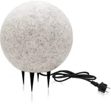 ekobi Kugelleuchte Kunststoff 28 cm IP65 Gartenlampe Aussen grau