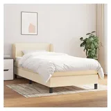 vidaXL Boxspringbett 100 x 200 cm Creme