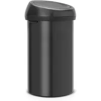 Brabantia PROREGAL Mülleimer, Schwarz, Metall, Rund, 40x71x40 cm, Küchen,