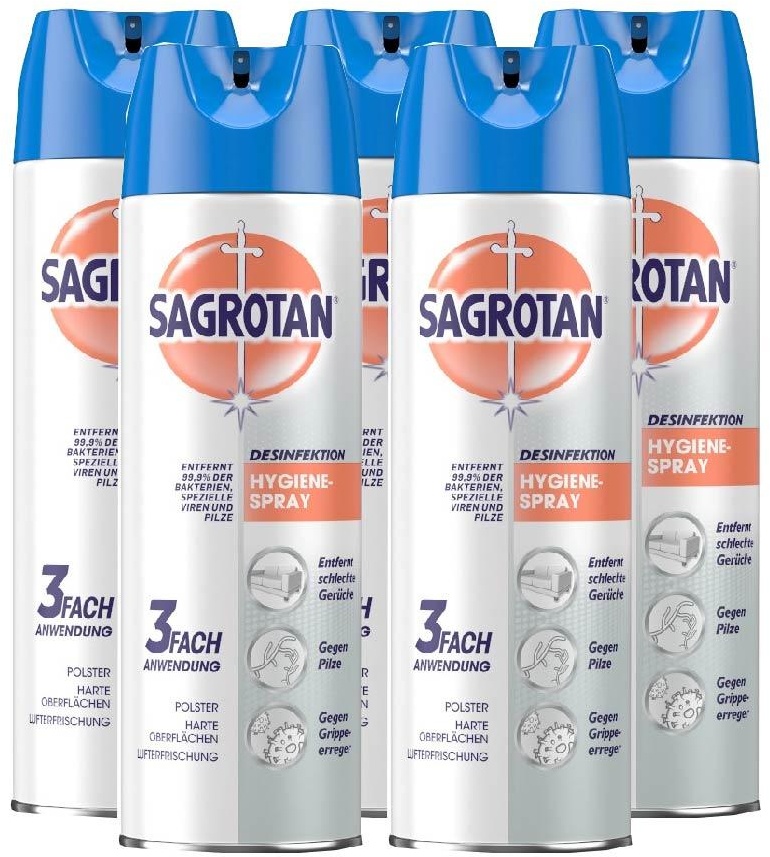 SAGROTAN Hygiene-Spray 5er Set