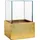 Vivanno Deko-Windlicht Kerzenhalter viereckig CANDELITA - Gold Hochglanz 20x20x29
