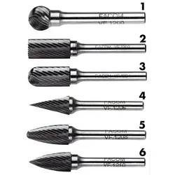 Hartmetallfräser Schaft-ø6mm, ø6mm kugelförmig VFA.600