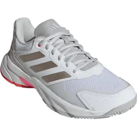 adidas Courtjam Control 3 Cloud White / Iron Metallic / Lucid Red 42    