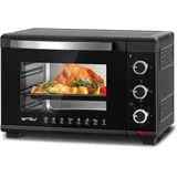 Woltu Minibackofen, Toastofen mit Timer, 28 Liter 1600W schwarz