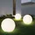 just light. LED Kugelleuchte 2er Set Kunststoff 40x40x71 cm mit Kabel und Spieß weiß