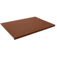 Eglooh - Calliope - Schreibtischunterlage Leder Orange Braun mit Kantenschutz cm 50x35 - Gewinkelte Schreibunterlage mit Aufbau aus Stahl, handwerkliche Nähten und rutschfester Boden - Made in Italy