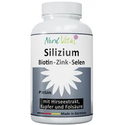 Silizium aus Bambus - mit Hirse-Extrakt, Biotin, Zink, Selen 120 St