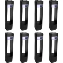 Alma Garden Solarleuchte Kunststoff 8er Set schwarz