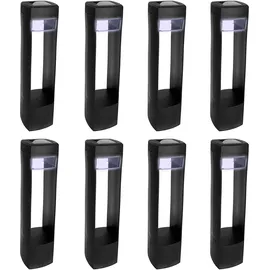 Alma Garden Solarleuchte Kunststoff 8er Set schwarz