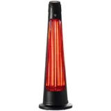 Nedis HTPA21BKW SmartLife Terrassenheizer Wi-Fi 1200 W 2 Wärmeeinstellungen Oszillation Stolperschutz IP24 Schwarz