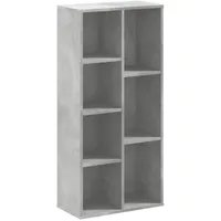 vidaXL Bücherregal 50 x 25 x 105 cm Betongrau