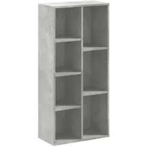 vidaXL Bücherregal 50 x 25 x 105 cm Betongrau