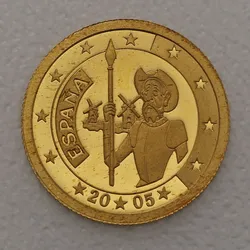 Goldmünze 1/25oz Espana 2005 Don Quijote (Liberia)