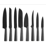 Q Design Messerset 8-tlg. Edelstahl Mattschwarz