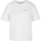 miss tee All We Need Is Love Tee Weiß M
