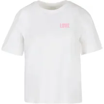 miss tee All We Need Is Love Tee Weiß M
