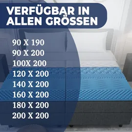 knerst ErgoFit Topper 90 x 190 cm weiß